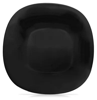 Produktbild von Schwarzer Glas-Dessertteller LUNA 20,5x20,5x1,8 cm