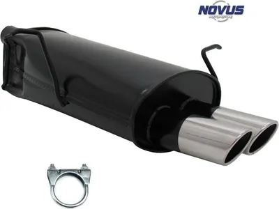 Produktbild von Novus Sportauspuff für BMW E46 2x76mm SR-Design Endschalldämpfer mit ABE