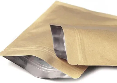 Kraftpapier-Mylar-Beutel, 50 Stück, 11x18,5 cm, 0,14 mm dick