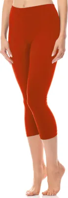 Image de Legging 3/4 pour femme Antié en coton AN60-101 (rouille, XS)