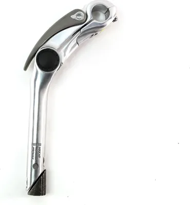 Produktbild von 1 Zoll Fahrrad Lenker Vorbau werkzeuglos Winkel verstellbar mit Schnellspanner silber