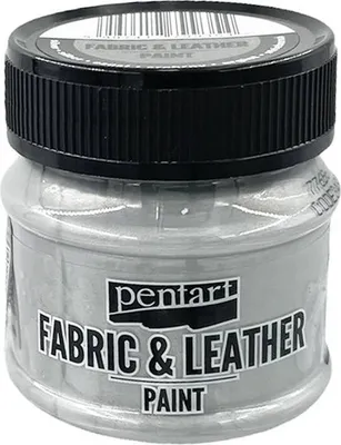 Image de PENTART - peinture pour textile et cuir - argent 50 ml