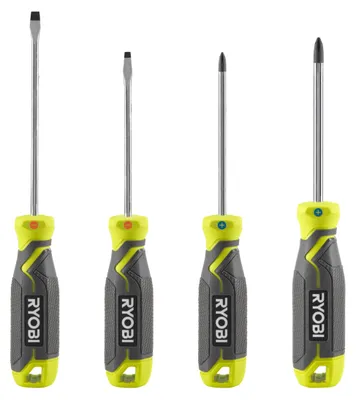 Zdjęcie produktu dla Ryobi RHSDS4PC Zestaw wkrętaków magnetycznych, antypoślizgowe końcówki magnetyczne, 4-częściowy