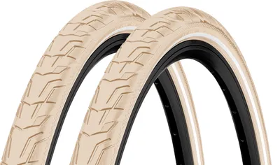 Produktbild von 2x Continental Ride City 42-622 creme Reflex 28x1.60 Reifen Mantel Fahrradreifen