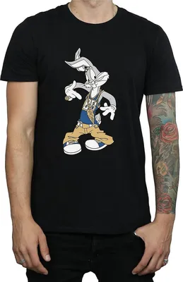 Produktbild von Looney Tunes - "Rapper" T-Shirt für Herren BI1287 (XL) (Schwarz)