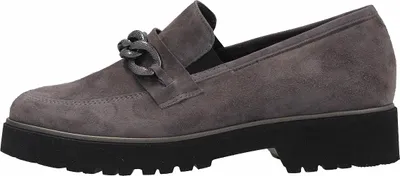 Produktbild von Semler Elena Samtchevro Damen Slipper in Grau, Größe 4
