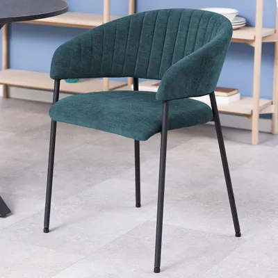 Image de Smuk Chaise de salle à manger Hailey bleue