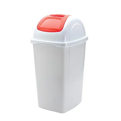 Obrázok produktu pre BAMA Odpadkový kôš EUROPA, biely/oranžový, 33 l
