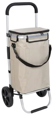 Zdjęcie produktu dla Wózek na zakupy Travelnet z komorą chłodzącą 40L, składany, aluminiowa rama