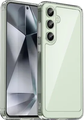 Zdjęcie produktu dla Etui silikonowe Outer Space Case z żelową ramką do Samsung Galaxy S24 FE - przezroczyste