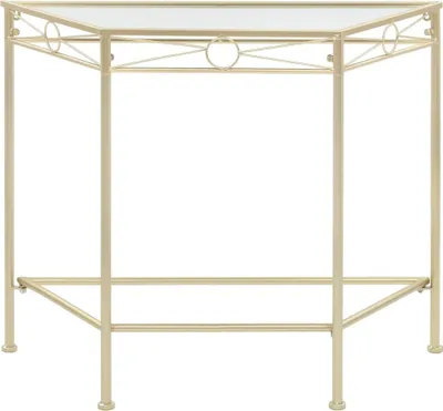 Produktbild von vidaXL Beistelltisch Vintage-Stil Metall 87x34x73 cm Gold