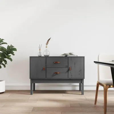 Produktbild von vidaXL Sideboard Grau 110x40x78 cm Massivholz Kiefer
