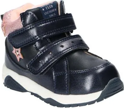 Produktbild von American Club Xd106 Kinder Winterschuhe mit Fleecefutter Klett & Reißverschluss, Winterstiefel, Winterstiefeletten, Dunkelblau 26
