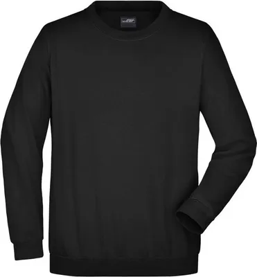 Produktbild von James & Nicholson Sweatshirt Round Sweat Heavy schwarz Größe L