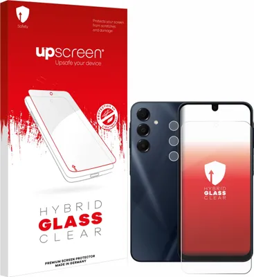 Produktbild von upscreen Schutzglas für Samsung Galaxy A16 5G (Display+Kamera) Schutzfolie Panzer Folie Glas Display Schutz klar