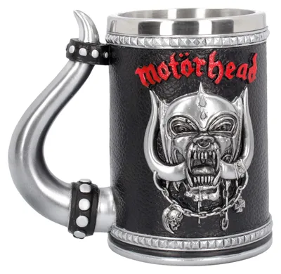 Motorhead Tankard Becher 14 cm, Harz, 500 ml, Edelstahleinsatz