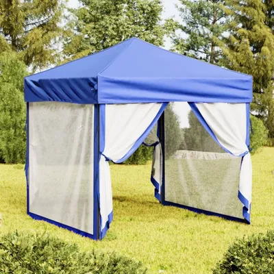 Produktbild von "2026 Promotion" Partyzelt Faltbar mit Seitenwänden Blau 2x2 m - Pavillons & Partyzelte CC32649