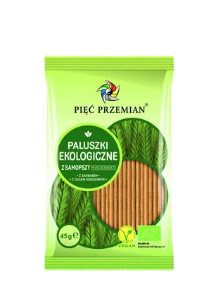 Obrázok produktu pre PRSTY CELOZRNNÉ, 45 g - PÄŤ PREMEN.