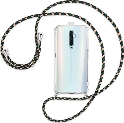 Produktbild von Handykette Backcover-Schutzhülle mit Band (Metall silberfarben) für Oppo Reno2 Z / Reno2 F - camouflage