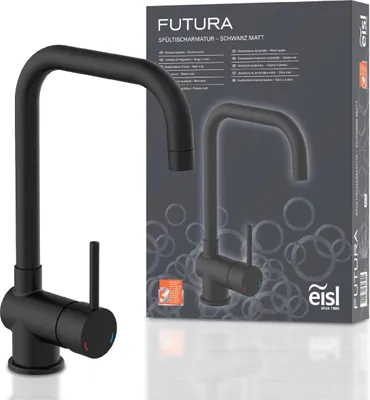 Obrázek produktu pro eisl kuchyňská baterie FUTURA, kuchyňská baterie s funkcí úspory energie v matné černé barvě