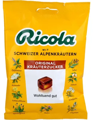 Zdjęcie produktu dla Ricola Szwajcarskie cukierki ziołowe, 75 g cukierków