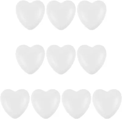 Imagen del producto de Corazones de poliestireno expandido, de 6 cm, paquete de 10 unidades, para pintar
