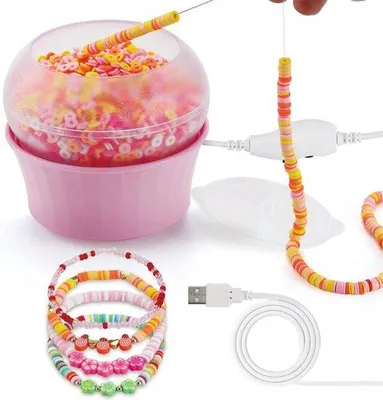 Image de Kit de fabrication de bijoux avec plateau tournant pour perles