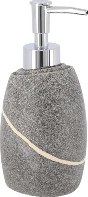 Produktbild von Tendance Seifenspender 240 ml grau 8,5 cm x 9,1 cm x 17 cm Polyresin