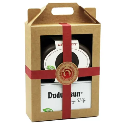 Image de Set cadeau rouge - Boîte à savon & Dudu-Osun Pure