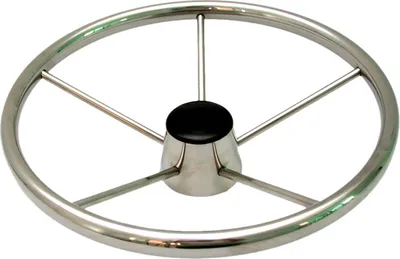 Produktbild von Allpa 6-Speichen Steuerrad 'Model Niro Luxe' Mit Fingerriffeln, Ø343mm, Tiefe 95mm
