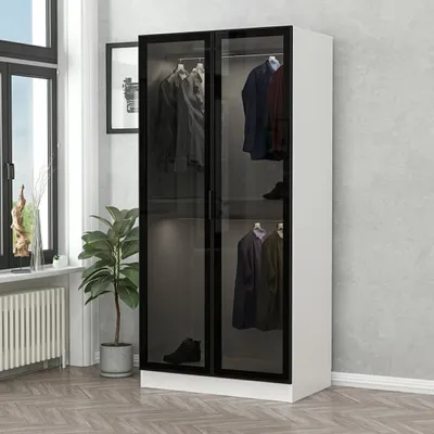 Produktbild von Skye Decor, Kale Glass Black - 190, Kleiderstangen, Schwarz, 90 x 190 x 52 cm