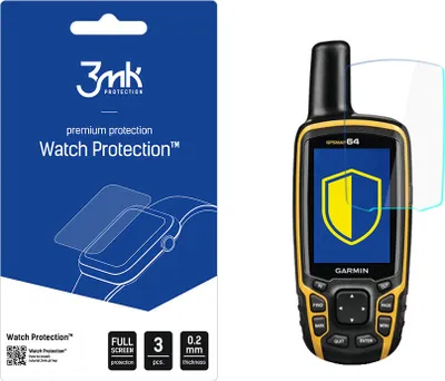 Produktbild von 3mk Display Schutzfolie Watch Protection für Garmin GPSMAP 64 0,2mm (3 Stück)