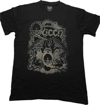 Produktbild von Queen Crest (Embellished) Black XL T-Shirt