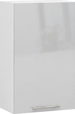 Produktbild von Küchenhängeschrank – Küchenoberschrank – Hängeschrank mit Tür W50 – OLIWIA – Metallic Hochglanz – Glänzende Eleganz für Ihre Küche