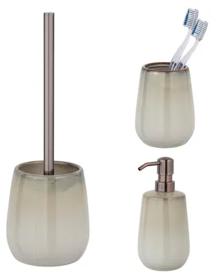 Produktbild von Schöner Wohnen WC-Garnitur Set Marano Beige Bürste Stiel Toilette Badezimmer