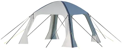 Produktbild von Proplus aufblasbares Partyzelt 365 x 365 cm hellgrau