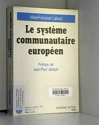 Image de Le systeme communautaire europeen