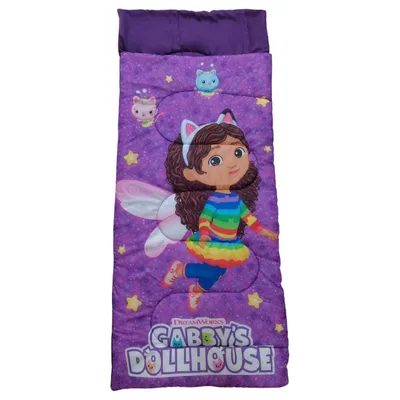Produktbild von Gabby's Dollhouse Schlafsack Kuschelige Schlafrolle 70 x 165 cm für Camping und Zuhause