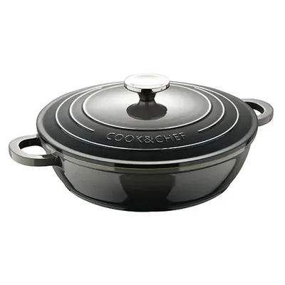 Image de Casserole avec couvercle en verre Bergner Excalibur Ø 24 cm Fonte d'aluminium 2,3 L