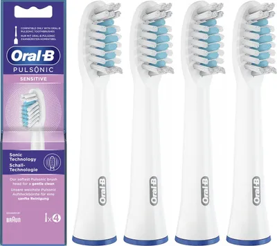 Obrázok produktu pre Oral-B Pulsonic SR32 kefkové hlavice 4 kusy náhradných hlavíc sonickej zubnej kefky