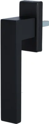 Produktbild von Design Fenstergriff Rasterolive eloxiert - matt Schwarz Aluminium Fensterbeschlag 7x35mm Vierkant