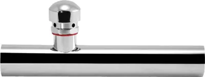 Produktbild von tecuro Wandrohr 300 mm mit Rohrbelüfter für Siphon Geruchsverschluss, Messing verchromt