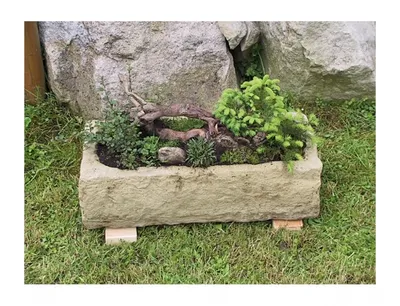 Obrázek produktu pro Nohel Garden Koryto H2 imitace kamene 31kg 60x26x20cm