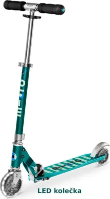 Image de Trottinette Micro Sprite à bande LED pétrole