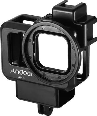 Obrázek produktu pro Andoer G9-4 akční kamera, videoový držák, plastové pouzdro, ochranné pouzdro s dvojitou montáží pro studenou patici, adaptér filtru 55 mm, příslušenství pro rozšíření, náhradní díl pro GoPro Hero 9