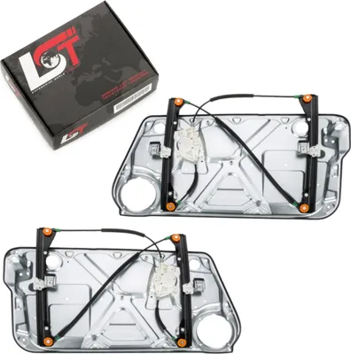 Produktbild von 2x Manueller Fensterheber mit Platte vorne links rechts für VW NEW BEETLE 9C 1C