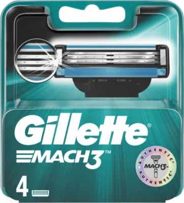 Zdjęcie produktu dla Wkłady do golenia Gillette Mach3 4 szt Zapas