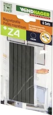 Produktbild von Insektenschutz Windhager PLUS/EXPERT Magnetprofile schwarz 6er Pack