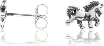 Produktbild von Ohrstecker 925 Sterling Silber mit Einhorn