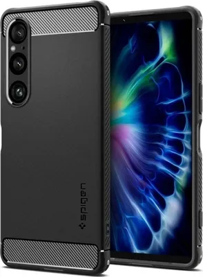 Produktbild von Spigen Rugged Armor Hülle für Sony Xperia 1 VI - Schwarz